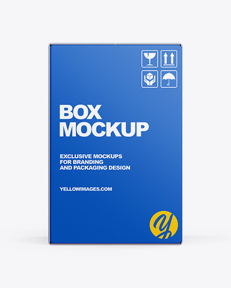 Paper Box Mockup In Box Mockups On Yellow Images Object Mockups