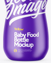 Matte Baby Food Bottle Mockup