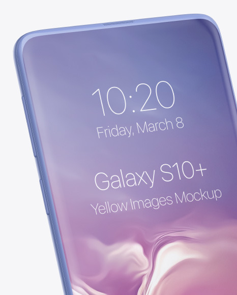 Clay Samsung Galaxy S10+ Mockup PSD #3