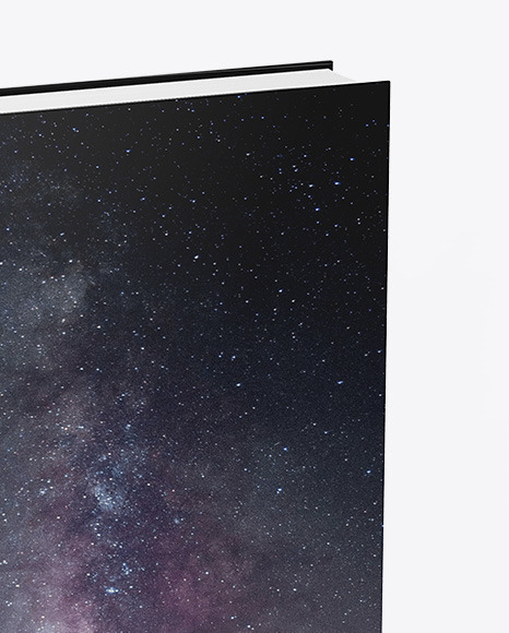 Book w  Matte Cover Mockup   Half Side View PSD #1