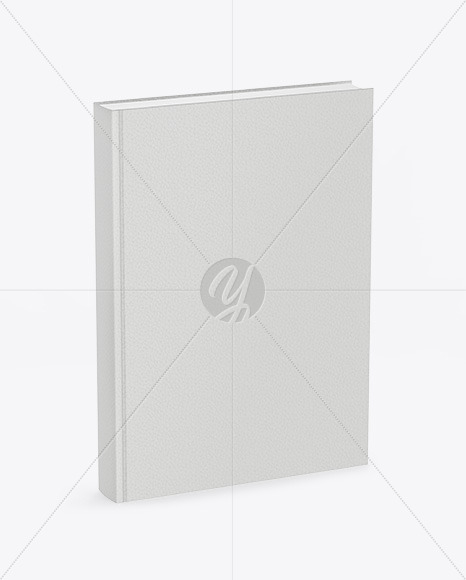 Book w/ Leather Cover Mockup - Half Side View Book w/ Leather Cover Mockup - Half Side View
