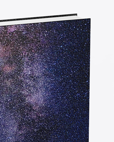 Book w  Leather Cover Mockup   Half Side View PSD #1