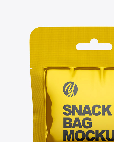 Download Glossy Metallic Snack Bag Mockup In Flow Pack Mockups On Yellow Images Object Mockups PSD Mockup Templates