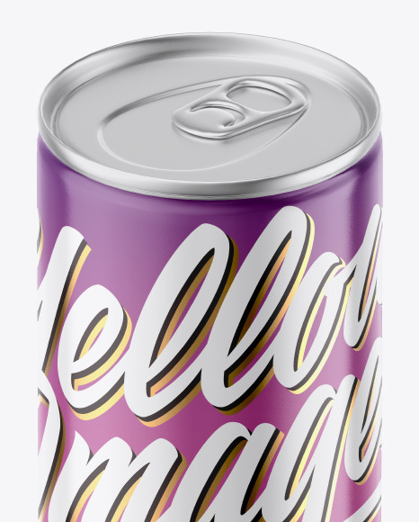 Metallic Drink Can w  Glossy Finish Mockup PSD #5