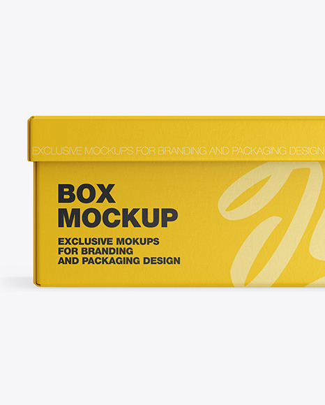 Download Textured Box Mockup In Box Mockups On Yellow Images Object Mockups PSD Mockup Templates