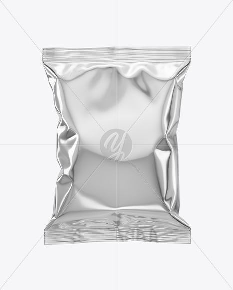 Download Metallic Snack Package Mockup In Bag Sack Mockups On Yellow Images Object Mockups Yellowimages Mockups