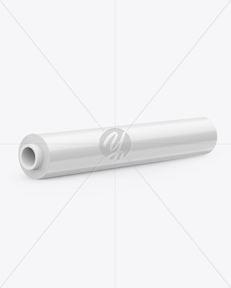 Glossy Paper Roll Mockup In Packaging Mockups On Yellow Images Object Mockups