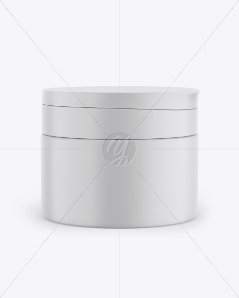 Matte Cosmetic Jar Mockup