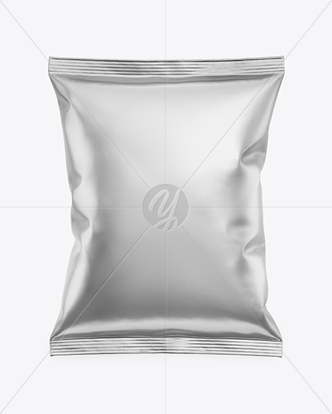 Matte Metallic Snack Package Mockup