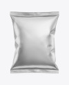 Matte Metallic Snack Package Mockup