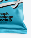 Matte Metallic Snack Package Mockup