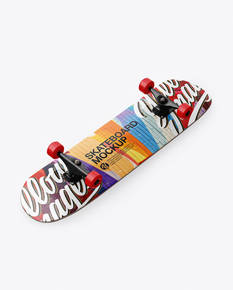 Download Glossy Skateboard Mockup - Halfside View in Vehicle ...