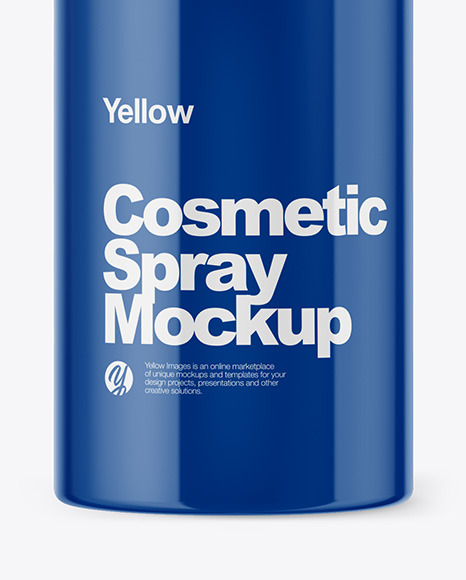 Glossy Cosmetic Spray Mockup PSD #4