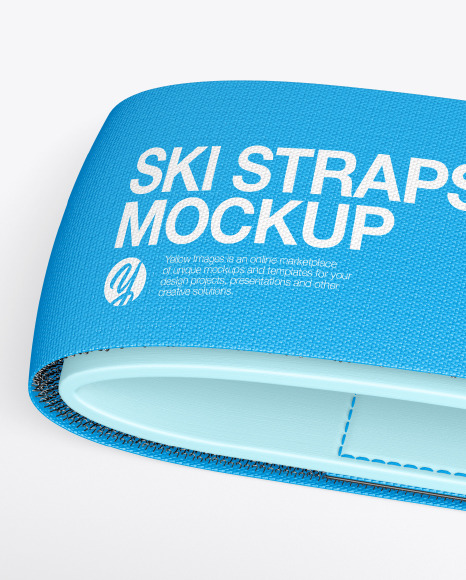 Ski Straps Mockup In Apparel Mockups On Yellow Images Object Mockups