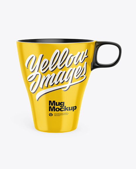 Download Glossy Mug With Lid Psd Mockup Yellowimages