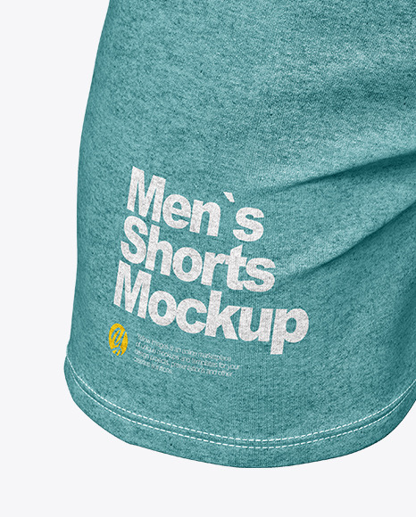 Download Melange Men S Shorts Mockup In Apparel Mockups On Yellow Images Object Mockups