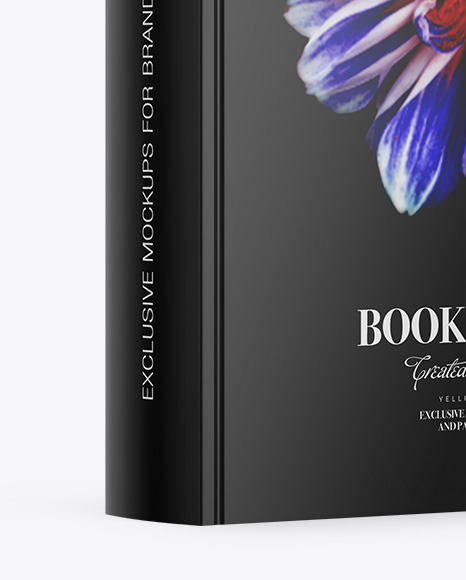 Book w  Glossy Cover Mockup   Half Side View PSD #6