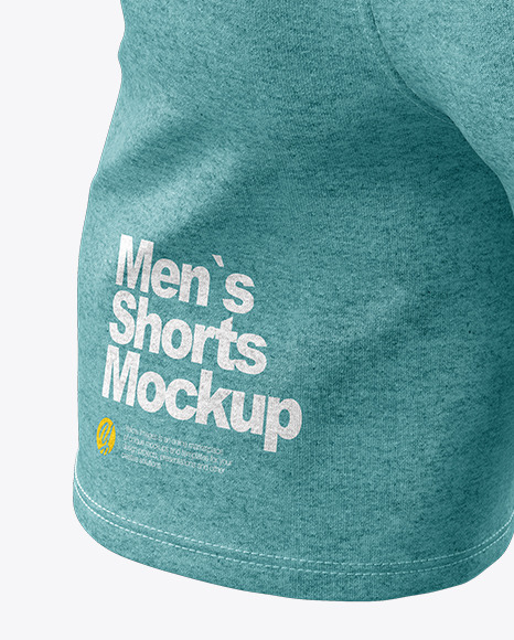 Download Melange Men S Shorts Mockup In Apparel Mockups On Yellow Images Object Mockups