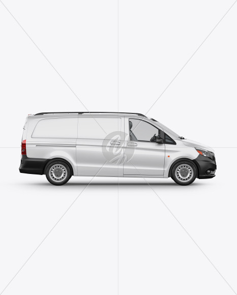 Download Panel Van Mockup Back Half Side View High Angle Shot In Vehicle Mockups On Yellow Images Object Mockups PSD Mockup Templates