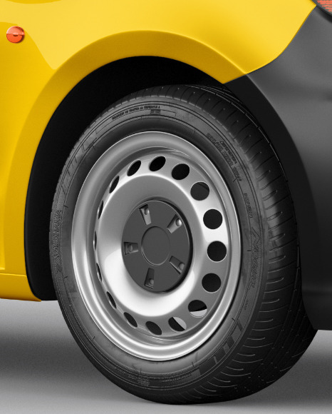 Download Free Panel Van Mockup Half Side View In Vehicle Mockups On Yellow PSD Mockups