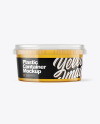 Download Plastic Container With Honey Mockup In Pot Tub Mockups On Yellow Images Object Mockups Yellowimages Mockups