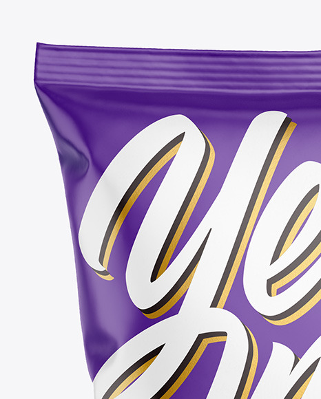 Matte Snack Package Mockup PSD #2