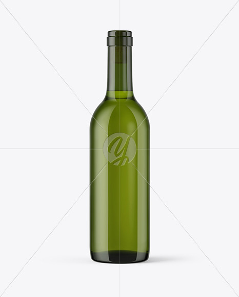 Download 375ml Green Glass Bottle With White Wine Mockup In Bottle Mockups On Yellow Images Object Mockups PSD Mockup Templates