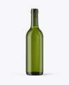 375ml Green Glass Bottle With White Wine Mockup