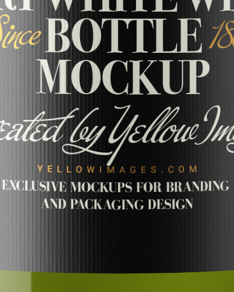 Download 375ml Green Glass Bottle With White Wine Mockup In Bottle Mockups On Yellow Images Object Mockups Yellowimages Mockups