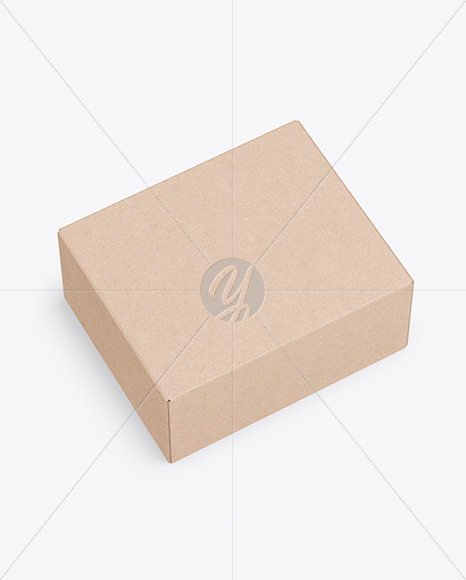 Download Kraft Box Mockup In Box Mockups On Yellow Images Object Mockups PSD Mockup Templates