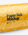 Glossy Paper Roll Mockup