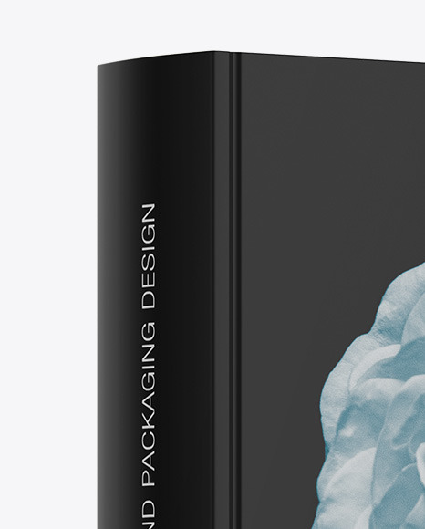 Book w  Matte Cover Mockup   Half Side View PSD #2