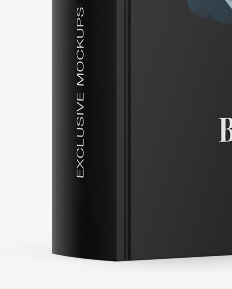 Book w  Matte Cover Mockup   Half Side View PSD #6