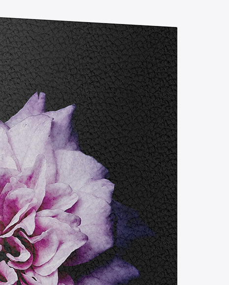 Book w  Leather Cover Mockup   Half Side View PSD #1