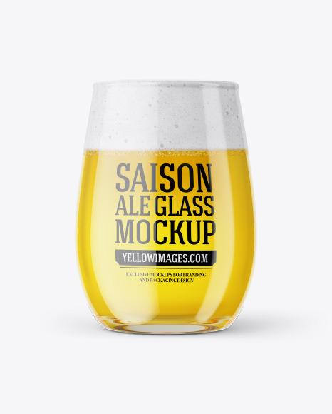 Download Tester Glass With Saison Ale Mockup In Cup Bowl Mockups On Yellow Images Object Mockups Yellowimages Mockups