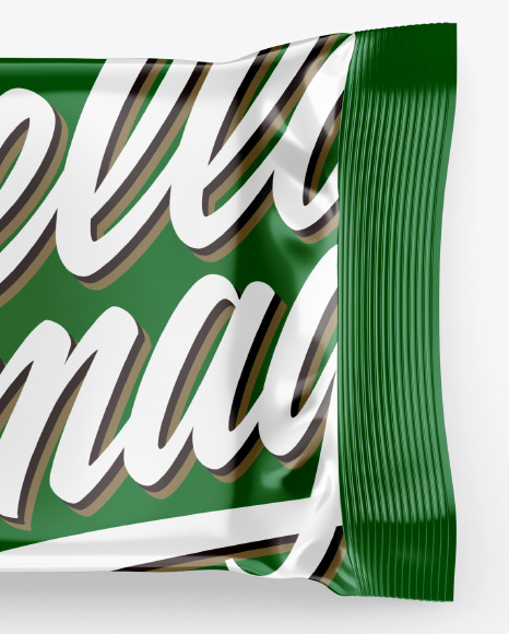 Glossy Snack Bar Mockup PSD #1