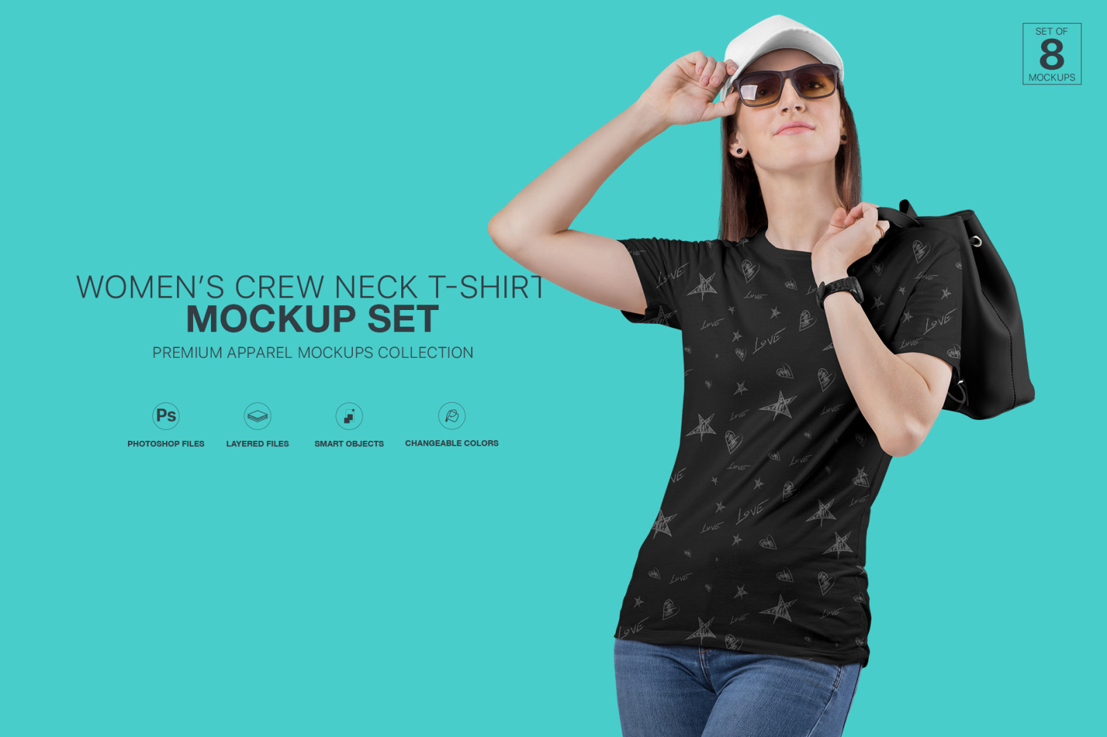 Women S Crew Neck T Shirt Mockup In Apparel Mockups On Yellow Images Creative Store