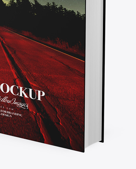 Book w  Glossy Cover Mockup   Half Side View PSD #7