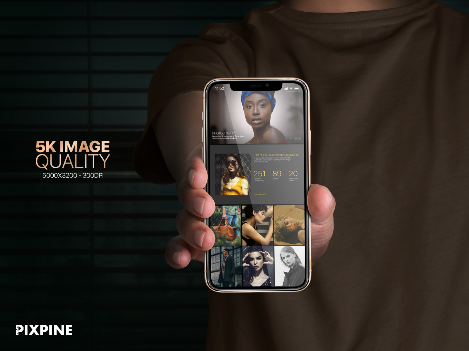 Download Free Iphone 11 Pro Display Mockup In Free On Yellow Images Creative Store