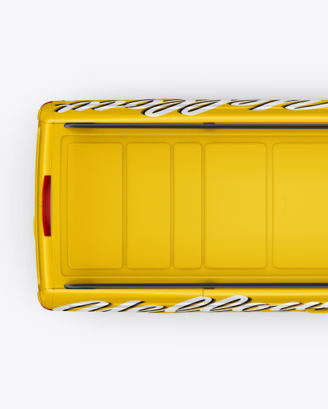 Panel Van Mockup - Top View