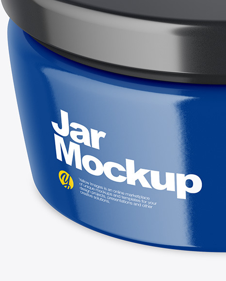 Glossy Jar Mockup