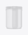 Glossy Plastic Jar Mockup