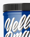 Glossy Plastic Jar Mockup