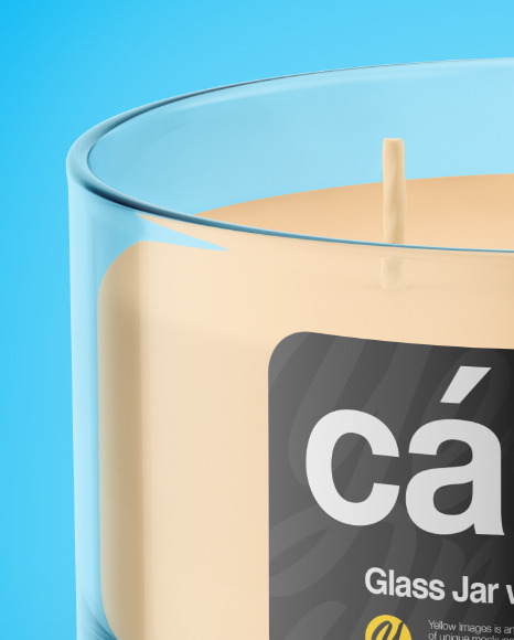 Download Candle Mockup In Object Mockups On Yellow Images Object Mockups PSD Mockup Templates