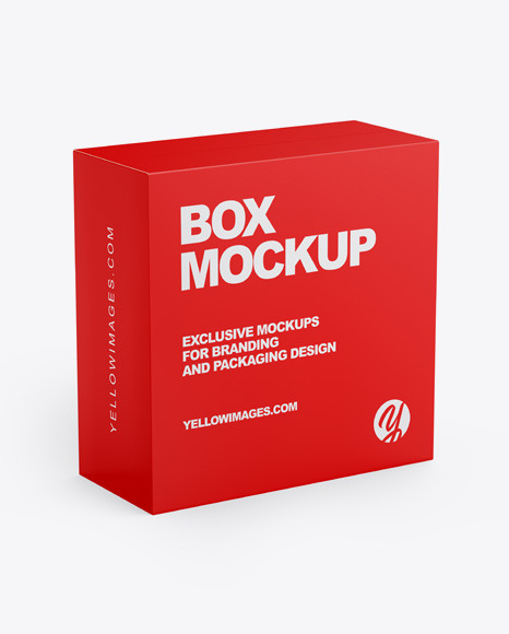 Download Paper Box Mockup In Box Mockups On Yellow Images Object Mockups PSD Mockup Templates