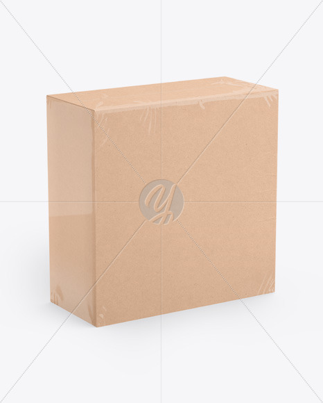 Download Kraft Box Mockup In Box Mockups On Yellow Images Object Mockups PSD Mockup Templates