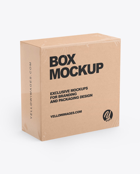 Download Kraft Box Mockup Yellow Author PSD Mockup Templates