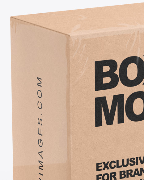 Kraft Box Mockup PSD #4