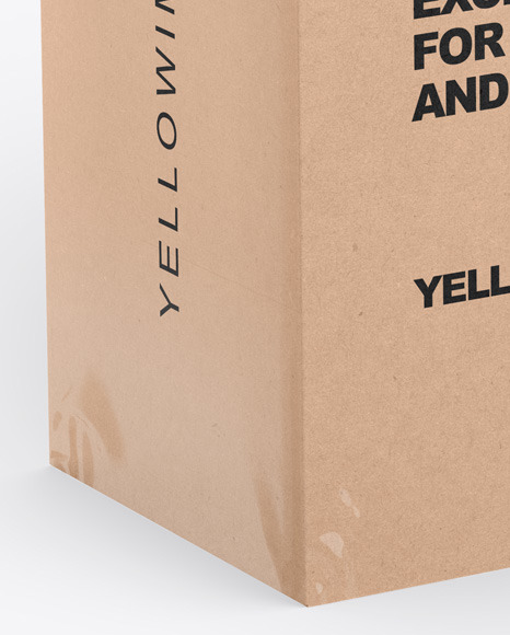 Kraft Box Mockup PSD #5