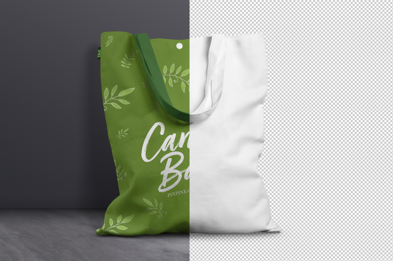 Download Free Canvas Bag Mockup In Free On Yellow Images Creative Store